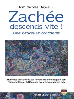 cover image of Zachée, descends vite !
